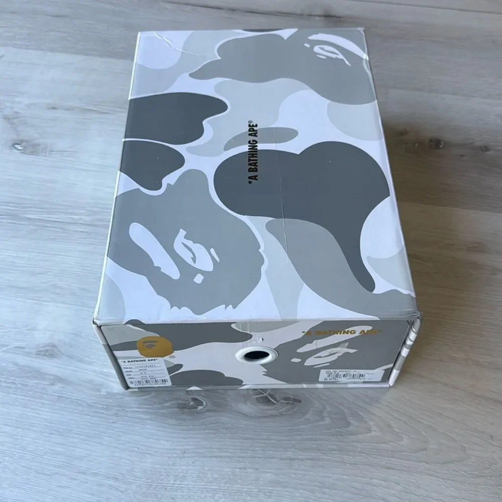 BAPE JJJJound x‎ Wmns Bapesta 'White' SHOES WHITE SIZE 8.5 NEW WITH BOX